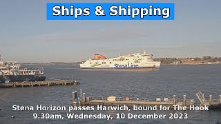 Ropax Stena Horizon passes Harwich sailing for the Hook of Holland 10 January 2024 [upl. by Camilia]