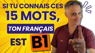 Si Tu Connais ces 15 Mots ton Français est dun Niveau B1 🌟 [upl. by Lanctot]