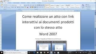 PCT link a documento prodotto con latto con MS Word [upl. by Yelbmik722]