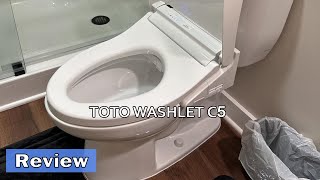 TOTO WASHLET C5 Electronic Bidet Toilet Seat Review [upl. by Philly25]