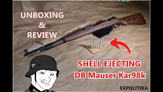 DB Mauser Kar 98k SHELL EJECTING Airsoft Gun  REVIEW [upl. by Noy556]