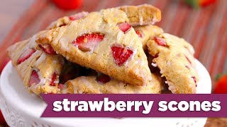 Strawberry Scones BONUS Episode Gluten Free Recipe  Mind Over Munch [upl. by Nebuer]