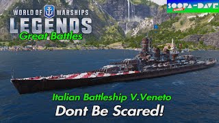 World Of Warships Legends VVeneto Dont Be Scared [upl. by Oshinski448]