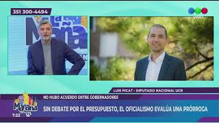 SIN DEBATE POR EL PRESUPUESTO EL OFICIALISMO EVALÚA UNA PRÓRROGA LUIS PICAT  D NACIONAL UCR [upl. by Epuladaug]