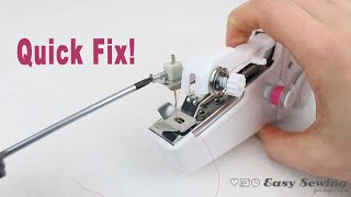 Handheld Sewing Machine Not Stitching Try This Easy Solution  Handy Stitch [upl. by Aissert]