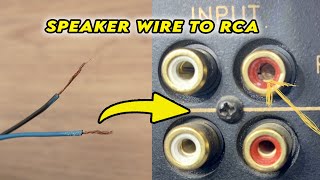 How to Connect Speaker Wire to RCA Plug  3 Ways [upl. by Oigroig503]