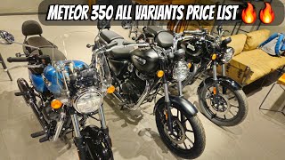 2024 Royal Enfield Meteor 350  All Variants Colors amp Price list [upl. by Sadonia]