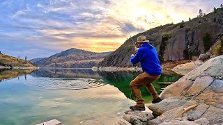 GIANT TROUT Fishing in Pristine Mountain Lake I caught a NEW SPECIES [upl. by Kristine263]