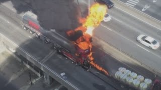 Montreal man attempts to save fellow truck driver from fire [upl. by Hakon369]