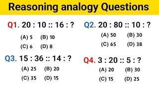 Analogy reasoning  analogy  reasoning practice set  coding decoding reasoning tricks [upl. by Aicelf176]