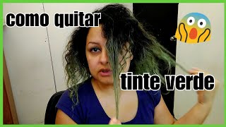 Cómo QUITAR tinte 💚 VERDE  Lilyymakeuup [upl. by Dannie]