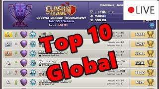 HE IS TOP 10 IN THE WORLD  LIVE ATTACKS in Legends League [upl. by Barnaba]