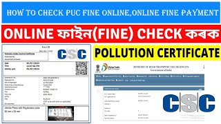 Pollution Fine Payment Online 2023 Full Proses  PUCC Fine Pay  With CSC Wallet Payment [upl. by Ycniuqed]