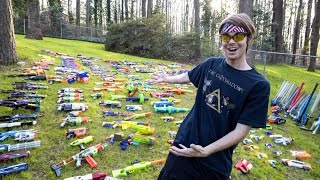 WORLDS LARGEST NERF GUN ARSENAL [upl. by Ymmat559]