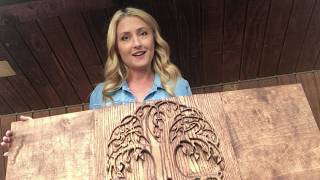 Relief Carving Oak Tree [upl. by Alva]