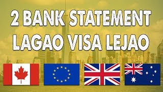 Present 2 Bank Statements amp Get Canada Visa  Australia Visa  UK Visa  Europe Visa [upl. by Michal]