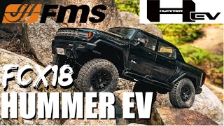 FMS FCX18 Hummer EV  First Look Run amp Review [upl. by Tenej458]