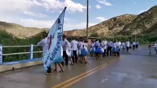 Carnaval de Cotagaita Comparsa Abranpampa pasando el puente a Cotagaita recuerdos del carnaval2016 [upl. by Sevart]