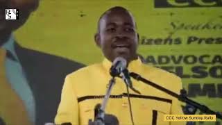 Chamisa chides Mnangagwa during CCC Yellow Sunday Rally at Zimbabwe Grounds [upl. by Norrab]