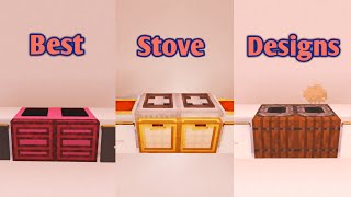 Minecraft 3 Stove design minecraft Tutorial [upl. by Lamhaj]