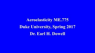 ME 775 Aeroelasticity Lecture 17 20170328 [upl. by Ethel]