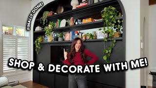 lets go home decor shopping amp decorate my new bookshelf ft my interior designer [upl. by Lola]