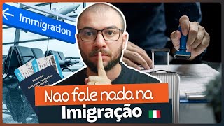 DESCUBRA COMO PASSAR DIRETO PELA IMIGRAÇÃO ITALIANA  PASSEI PELO AEROPORTO DE FIUMICINO EM ROMA [upl. by Dailey]