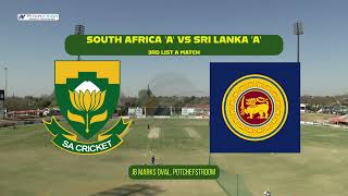 Live Cricket  South Africa A vs Sri Lanka A  3rd Unofficial ODI [upl. by Zinn]