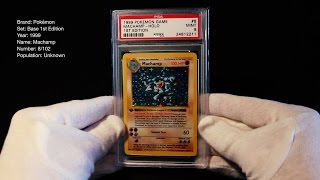 PSA 9 – Machamp 1st Edition Shadowless [upl. by Bull]