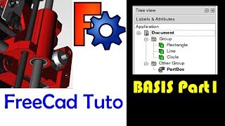 FREECAD TUTO basis part 1  structure [upl. by Choong]