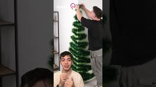 Como fazer uma arvore de natal 🎄💡 DecoraçãoDeNatal ÁrvoreSimples DicasCriativas natal dicas [upl. by Glennon653]