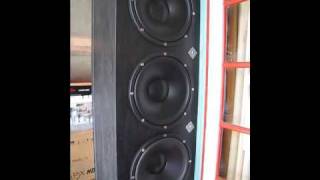 Eight x 15quot Infinite Baffle Subwoofer Bassotronics [upl. by Ced]