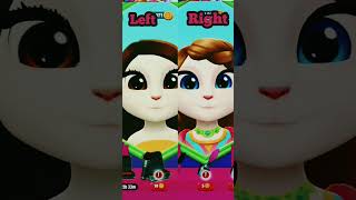 LEFT or RIGHT Peach vs Daisy Makeover ❤😮 By My Talking Angela 2 talkingangela2 daisy peach [upl. by Verity]