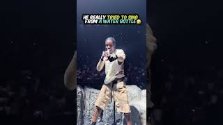 travisscott tried to sing with a bottle 😭 [upl. by Zolly]