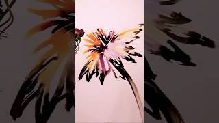 Painting an echinacea flower by Kris Keys flowerpainting art artist [upl. by Marva]