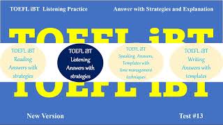 New 2024 TOEFL iBT Listening Test 13  Answers with Explanation [upl. by Refeinnej271]