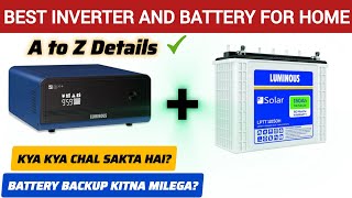 Inverter and Battery For Home Use  Inverter and Battery Calculate For Home  Price  Load  Hindi [upl. by Fullerton]