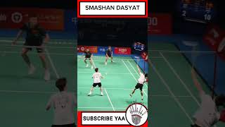 SMASHAN DHASYAT badminton bulutangkis hasilbwfworldtourfinals2024 [upl. by Enneite]