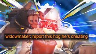 Farming Ranked On Roadhog Is Too Easy Overwatch 2 [upl. by Ecirtnahs]