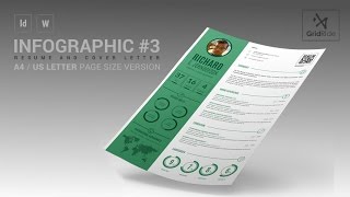 How to edit Infographic Resume Template  CV Template in MS Word [upl. by Combes]