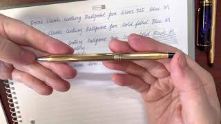 Pen review Cross classic century ballpoint pens [upl. by Vasquez781]