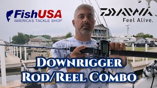 Downrigger Rod and Reel combo for Great Lakes Salmon and Trout Fishing [upl. by Anrak]