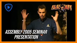 FlatOut™  Assembly 2005 Seminar Presentation  AI Video Upscaled [upl. by Baler]