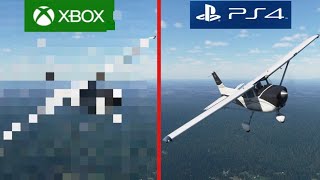 Flight Simulator 2020  PS4 vs Xbox One Graphics Comparison [upl. by Waki]