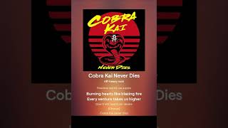 Song Cobra Kai Never Dies Heavy Rock No copyright [upl. by Kandy]