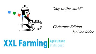 XXL Farming  Christmas Edition by Line Rider Joy to the world  Weihnachtsmusik  Christmas Music [upl. by Wilscam]