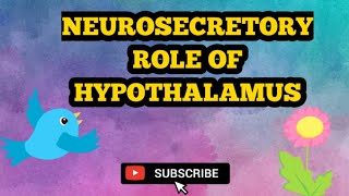 Endocrine System Neurosecretory Role Of Hypothalamus NMDCAT Federal BookUrdu or Hindi [upl. by Imac]