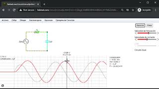 Falstad parte 6 Circuito RC serie [upl. by Ahsinroc483]