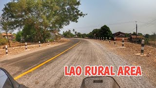 Laos 2024 The road to Mahaxai district Khammouane province [upl. by Ahsinnor]