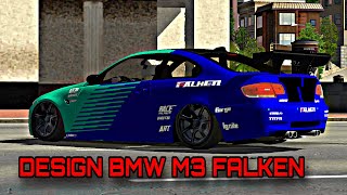 TUTORIAL DESIGN BMW M3 FALKEN  CAR PARKING MULTIPLAYER [upl. by Nosille]